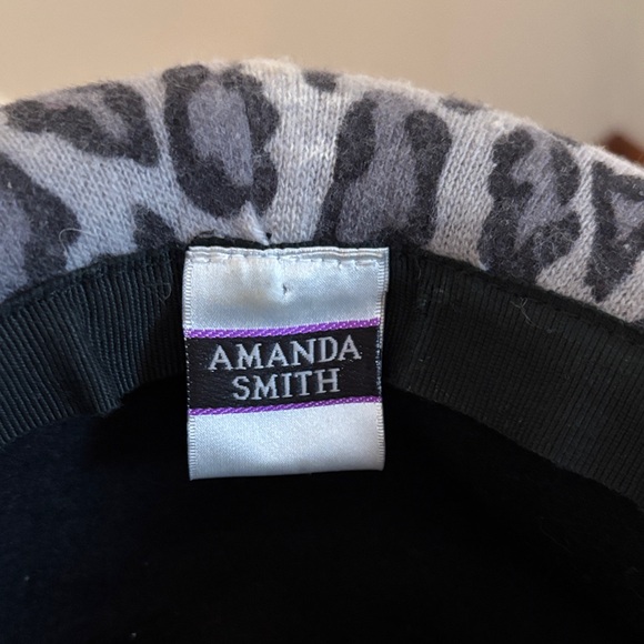 Amanda Smith Gray and Black Leopard Print Hat - Picture 7 of 8